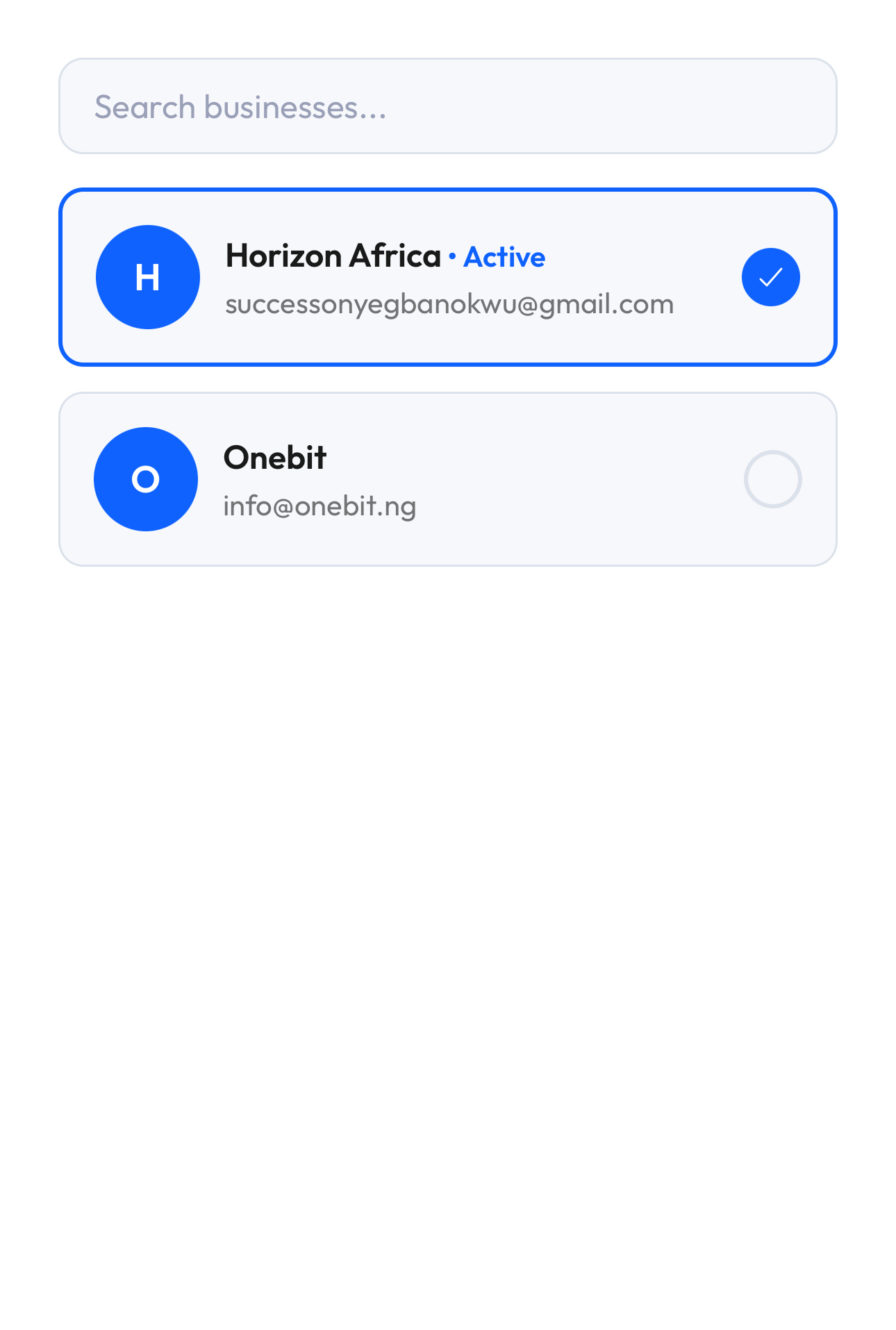 Business management and switching